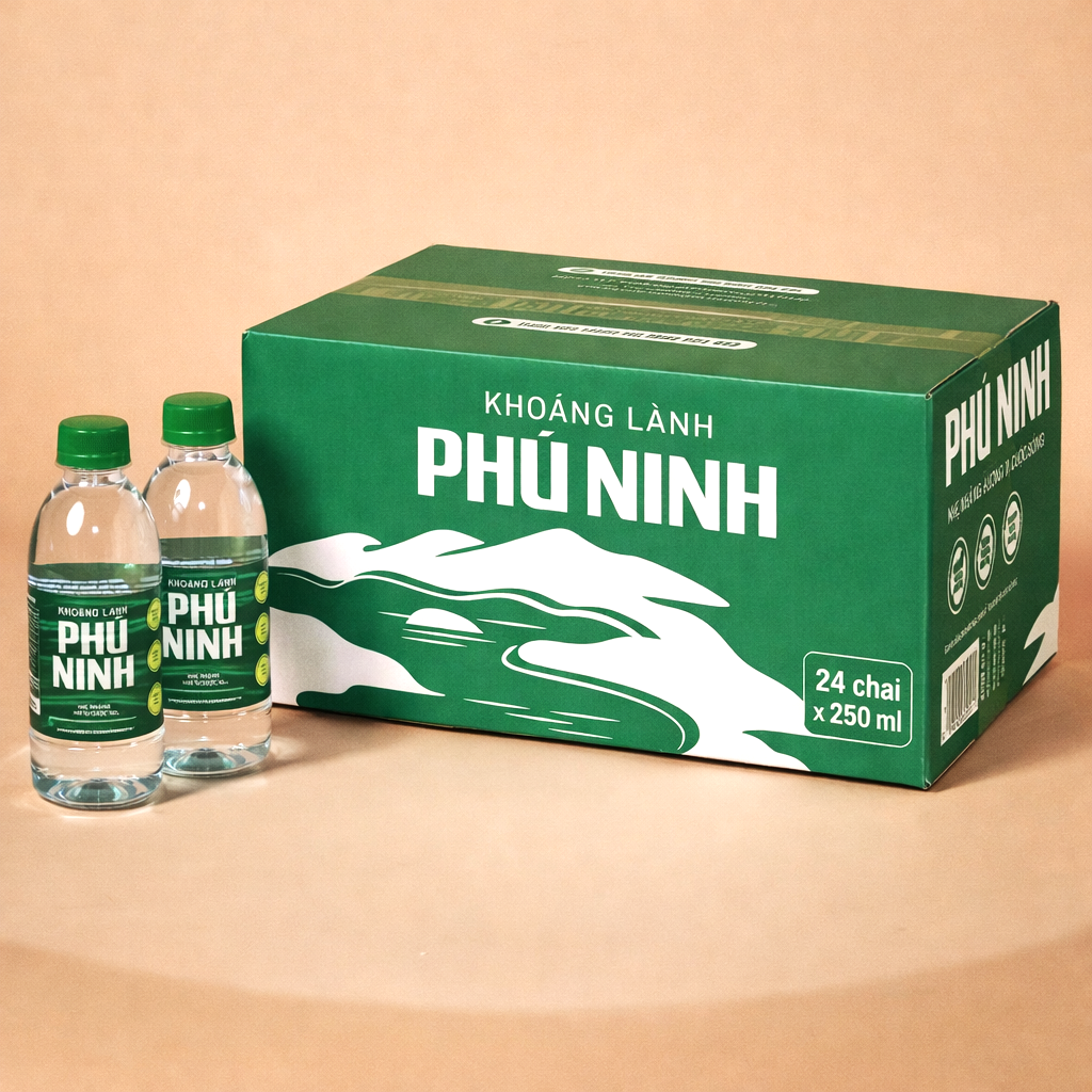 Nước Khoáng Phú Ninh Chai 250ml (24 chai/thùng)